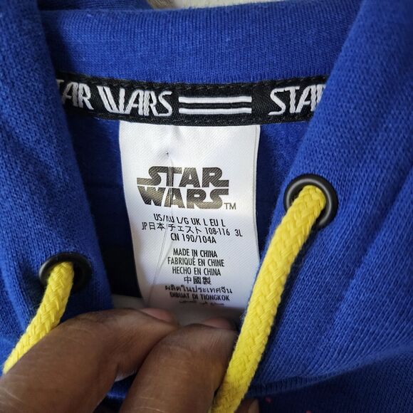 45th Disney Star Wars Darth Vader Security Blue Hoodie Sweatshirt Size L - Picture 5 of 7